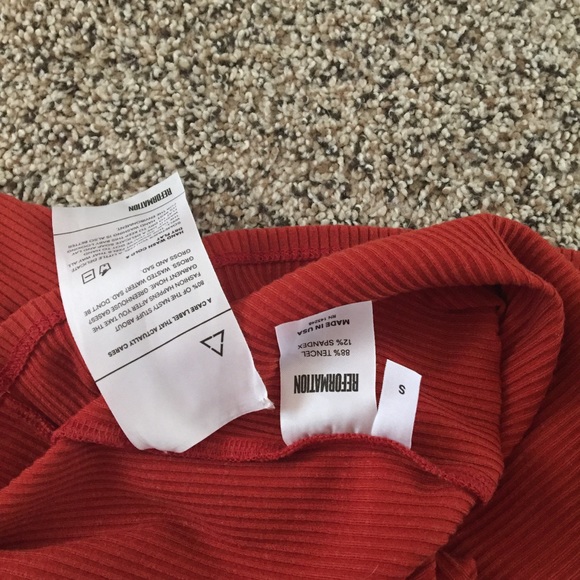 SOLD-Reformation Ribbed Mini Dress - Picture 5 of 5